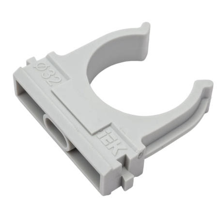 Картинка IEK держатель с защёлкой 32 мм для труб