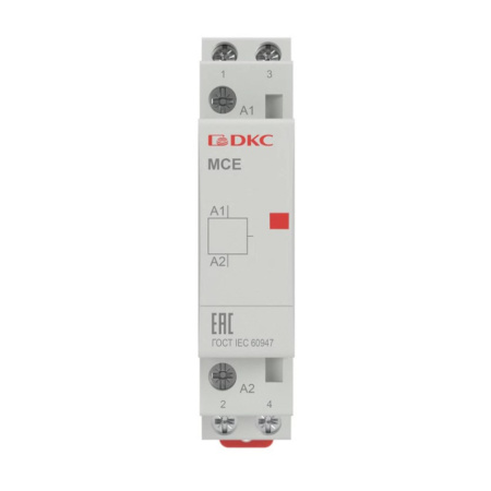 Картинка Контактор модульный YON max типа MCE 2P 2НО 25A 240В DKC