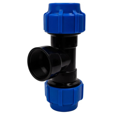 Картинка Тройник переходной ПНД внутренняя резьба 50х2"х50 ТПК-АКВА Политэк