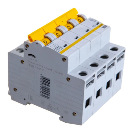 Картинка Выключатель автоматический 4п 50А С ВА47-29 4.5кА IEK