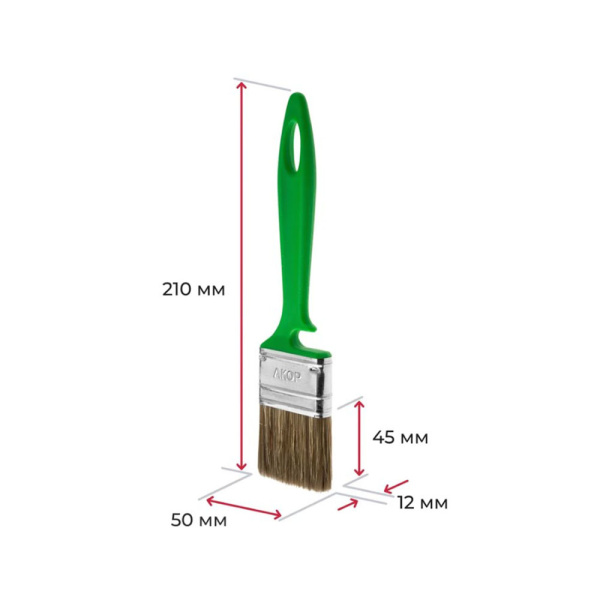 Картинка Набор кистей по дереву 3 шт АКОР