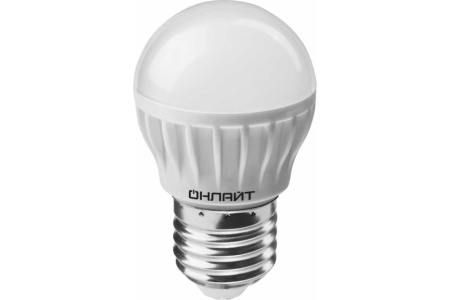 Лампа светодиодная шар Онлайт LED 8вт E27 G45 6500К дневной свет