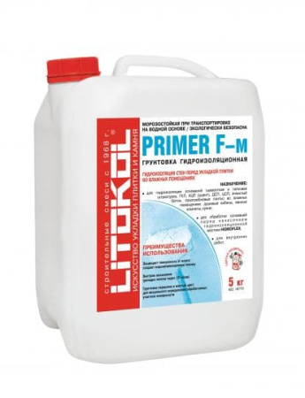 Литокол праймер F-м Грунт для гидроизоляции стен 5 кг