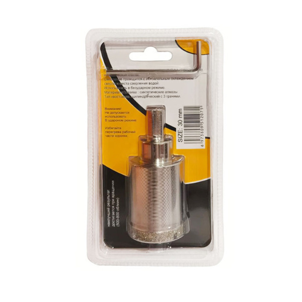 Картинка Коронка алмазная по керамограниту и мрамору 30 мм Skole