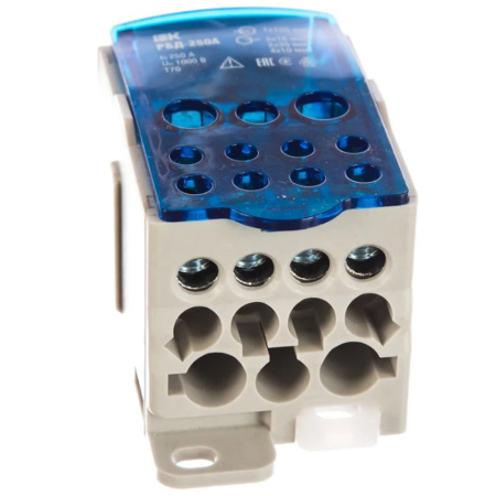 Картинка Блок распределительный на DIN-рейку РБД 250А RBD-250 IEK