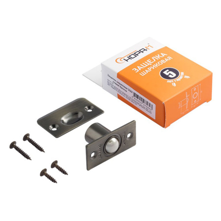 Картинка Защелка межкомнатная ЗШ2 Старая бронза НОРА-М