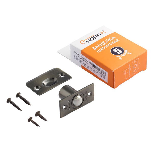 Картинка Защелка межкомнатная ЗШ2 Старая бронза НОРА-М