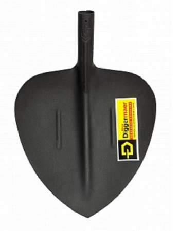 Картинка Лопата совковая щебеночная Diggermaer с деревянным черенком   1500х470х320 мм