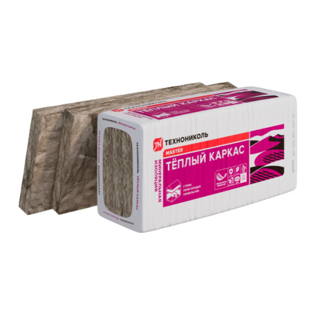 Изображение Утеплитель Теплый каркас 37 PN толщина 50 мм 7,32 м² ТЕХНОНИКОЛЬ Картинка Утеплитель Теплый каркас 37 PN толщина 50 мм 7,32 м² ТЕХНОНИКОЛЬ