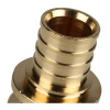 Картинка Муфта 20 мм латунь для труб из сшитого полиэтилена аксиальный STOUT