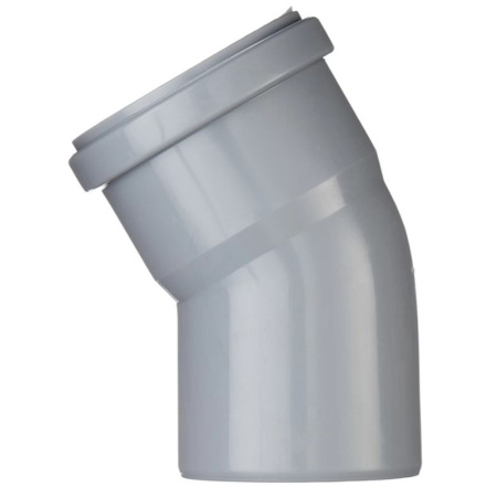 Картинка Отвод Ø 75х30° для внутренней канализации Серый Политэк