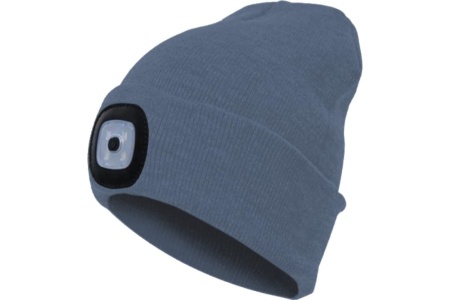 Шапка с фонариком Серая KOCHat_grey Космос