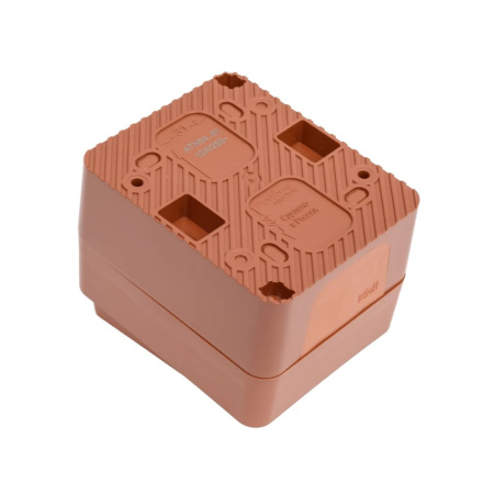 Картинка Проходной переключатель 1 клавиша IP54 10 АХ Терракотовый Systeme Electric ATLASDESIGN Profi54