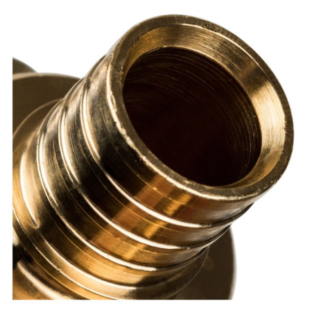 Картинка Тройник 20x16x20 мм латунь для труб из сшитого полиэтилена аксиальный STOUT