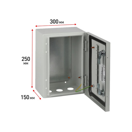 Картинка Корпус металлический ЩМП-25.30.15 250х300х150 У2 IP54 OPTIMA c.2.3.1_5 Эра