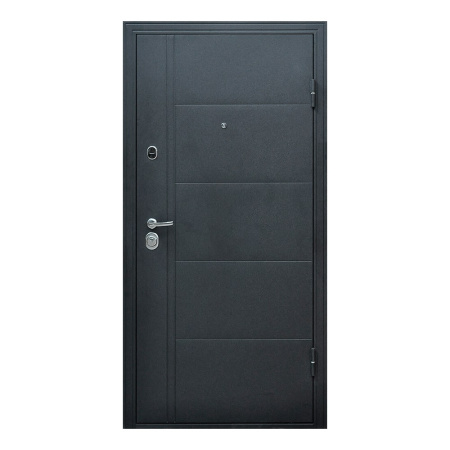 Картинка Дверь Форпост Эверест В размер 860х2050 Венге правая с цилиндрическим замком и дверной фурнитурой