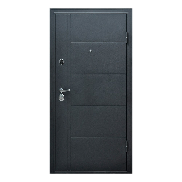 Картинка Дверь Форпост Эверест В размер 860х2050 Венге правая с цилиндрическим замком и дверной фурнитурой