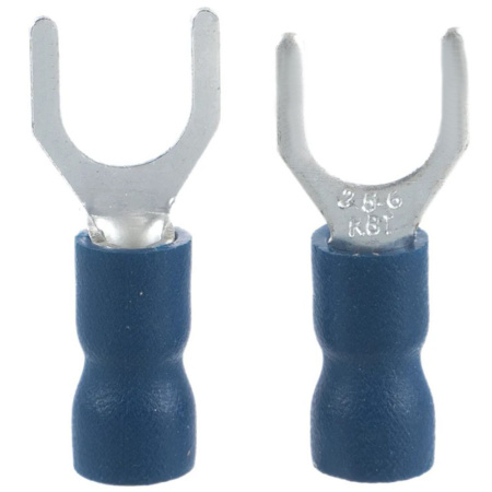 Картинка Наконечник кабельный вилочный изолированный НВИ 2.5-6 ПРОФИ КВТ