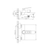 Картинка Смеситель для ванны латунь VALFEX Aquila Chrome VF.60589