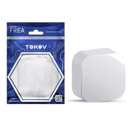 Изображение Выключатель 1 клавиша ОП Frea 10А IP20 250В АБС-пластик Белый TOKOV ELECTRIC Картинка Выключатель 1 клавиша ОП Frea 10А IP20 250В АБС-пластик Белый TOKOV ELECTRIC