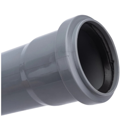 Картинка Труба ПП 40х1.8х250 мм для внутренней канализации Серая Политэк
