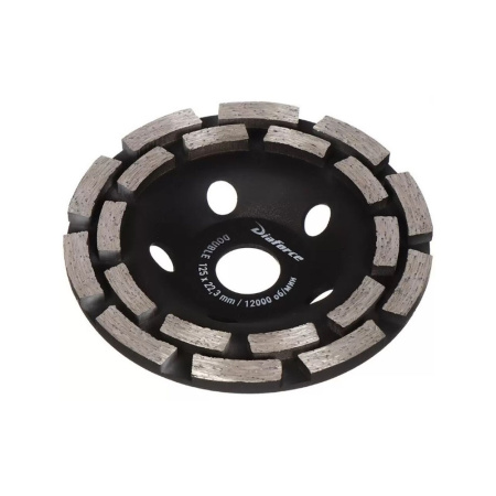 Картинка Чашка алмазная 125 мм двухрядная Diaforce