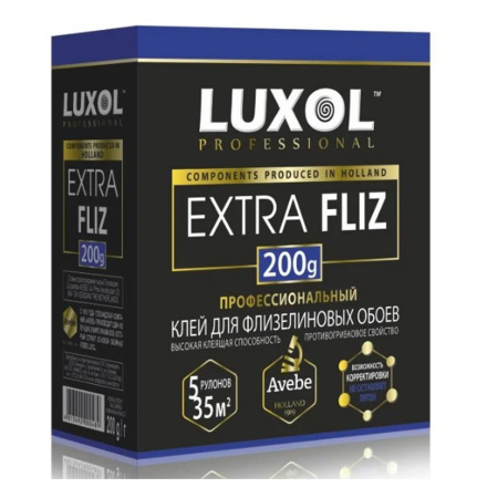 Клей обойный для флизелиновых обоев 200 г LUXOL EXTRA FLIZ Professional