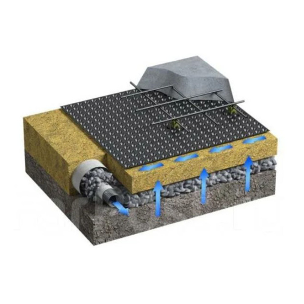 Картинка Мембрана профилированная 2х10 м PLANTER фундамент для гидроизоляции ТЕХНОНИКОЛЬ