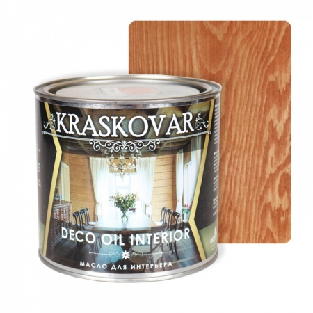 Масло для интерьера Kraskovar Deco Oil Interior 2,2 л Махагон