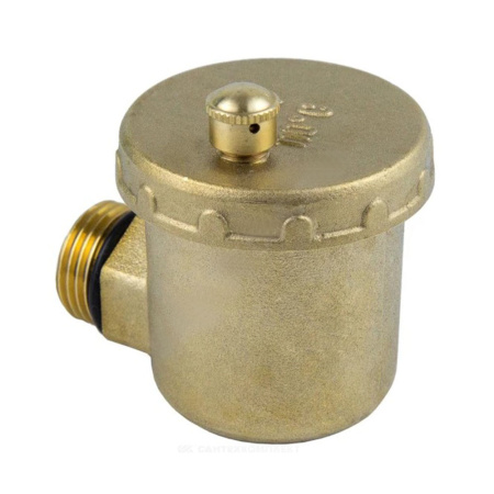 Картинка Воздухоотводчик автоматический латунь Ø 1/2" НР угловой Aquasfera