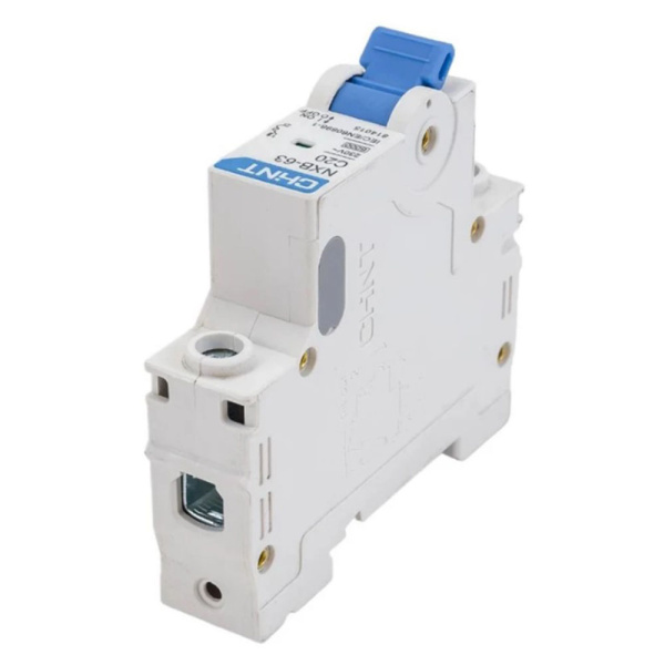 Картинка Выключатель автоматический модульный 1п C 20А 6кА NXB-63 CHINT