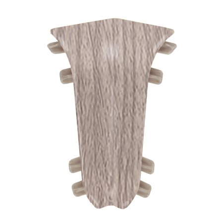 Внутренний угол для плинтуса К55 Комфорт Дуб снежный