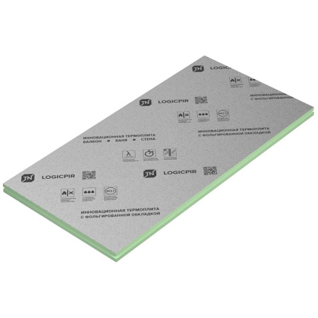 Картинка Плита теплоизоляционная 1190х590х30 мм ТЕХНОНИКОЛЬ LOGICPIR Баня