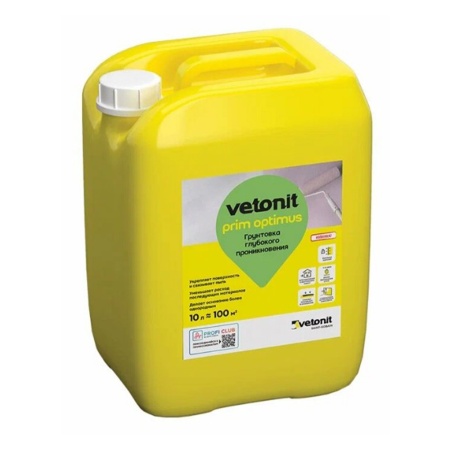 Грунтовка глубокого проникновения 10 кг Vetonit Prim Optimus