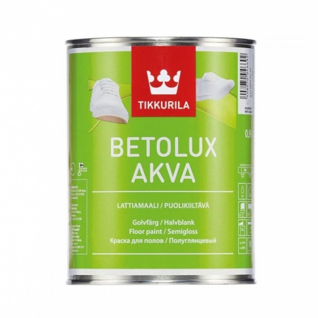 Краска для пола Tikkurila Betolux Akva база С глянцевая 0,9 л