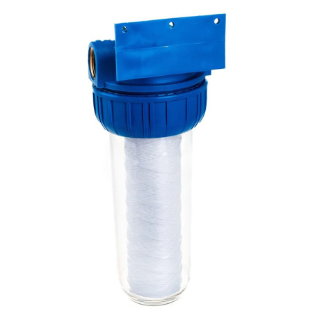 Картинка Корпус фильтра 10SL 1" ВР Прозрачный Картридж SC-10W UNIPUMP CFC-10K