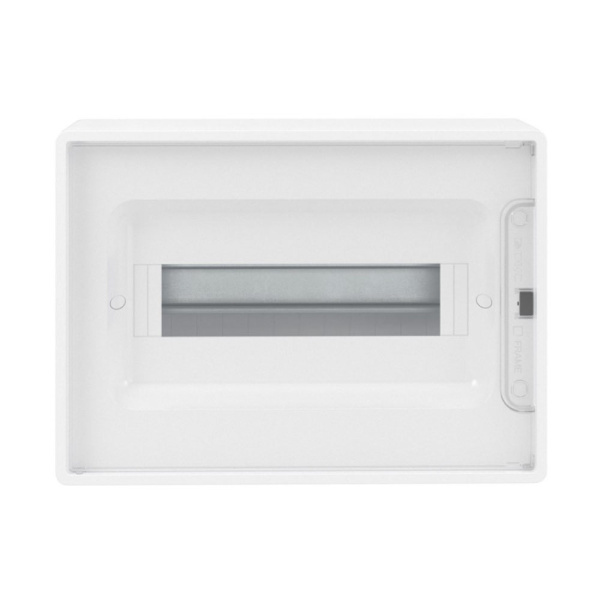 Картинка Корпус пластиковый настенный FRAME ЩРН-П-12 IP41 прозрачная дверь F12W1WT DKC