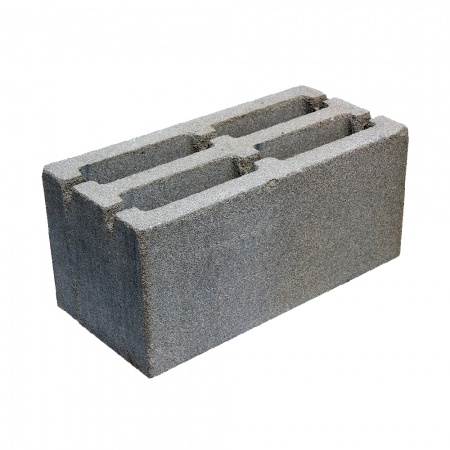 Блок цементный 4-х пустотный 390х190х188 мм