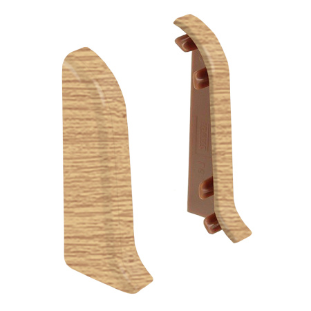 Торцевые заглушки для плинтуса К55 Комфорт 2 штуки Дуб имперский