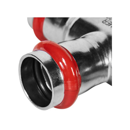 Картинка Тройник-переходник ВПр Ø 28х22х22 Нержавеющая сталь пресс ROMMER