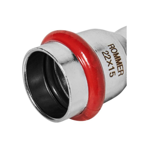 Картинка Муфта переходная Впр-Впр Ø 22х15 Нержавеющая сталь пресс ROMMER