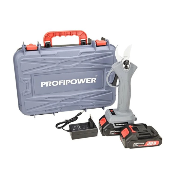 Картинка Секатор Аккумуляторный бесщеточный кейс PROFIPOWER MICGSP-18V