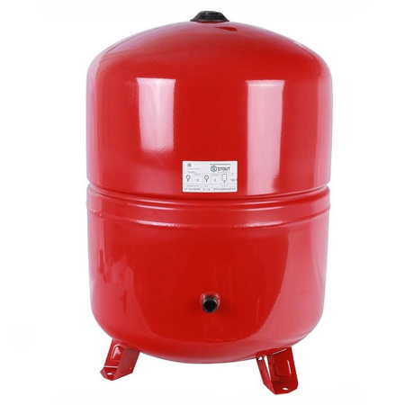 Картинка Бак расширительный на отопление 100 литров Красный STOUT