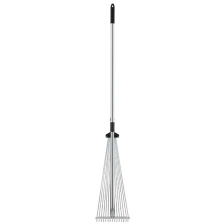 Картинка Грабли веерные регулируемые телескопические 15 зубцов 180-630 мм длина 1200-1540 мм FIT