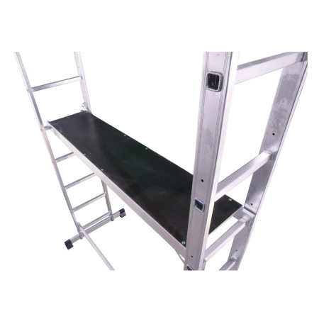 Картинка Лестница-помост алюминиевая 2x7 ступеней 3,4 м 1,98 м Alumet SM 4007