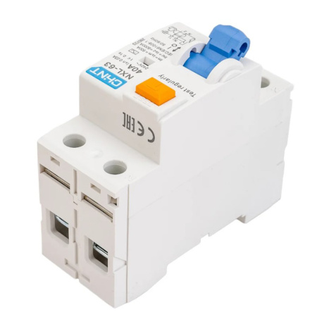 Картинка Выключатель дифференциального тока (УЗО) 2п 40А 30мА тип AC NXL-63 6кА CHINT 