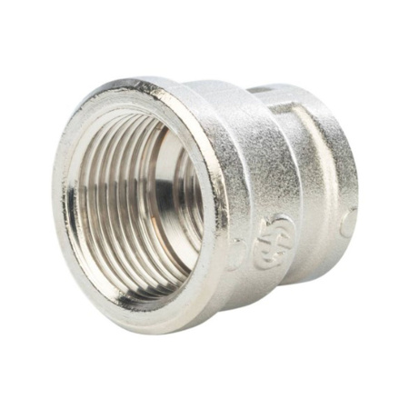 Картинка Муфта переходная ВВ 3/4"х1/2" никелированная STOUT
