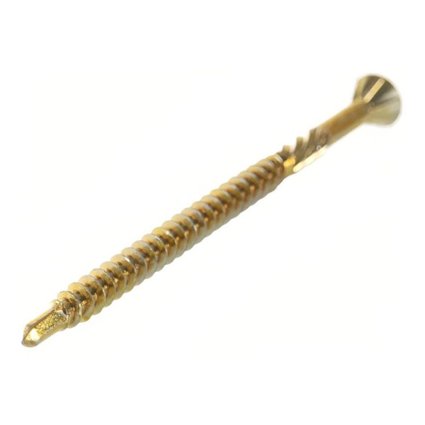 Картинка Саморез для полов и паркета 3,2х45 мм Желтый цинк
