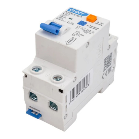 Картинка Выключатель автоматический дифференциальный 1п+N C 32А 30мА AC 4.5кА NXBLE-63Y CHINT