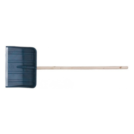 Картинка Лопата снеговая Ледо пластик с деревянным черенком 495х375х1320 мм FIT